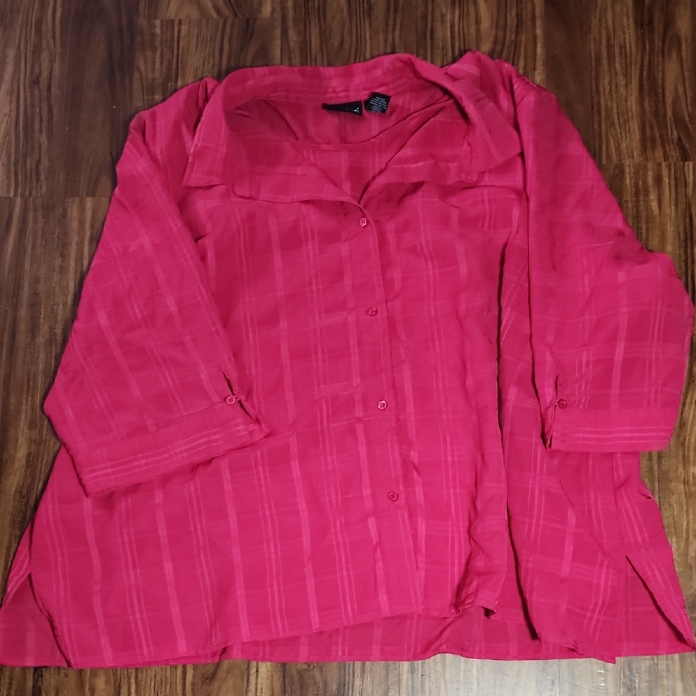 Maggie Barnes Vibrant Pink Blouse